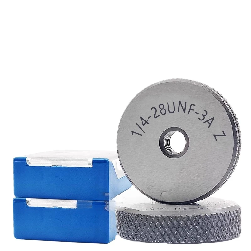موضوع حلقة قياس 1/4-28 3/8-24 1/2-20 5/16 3/4 UNJF 3A الدقة المسمار موضوع قياس تخصيص الذهاب Nogo Gages #4