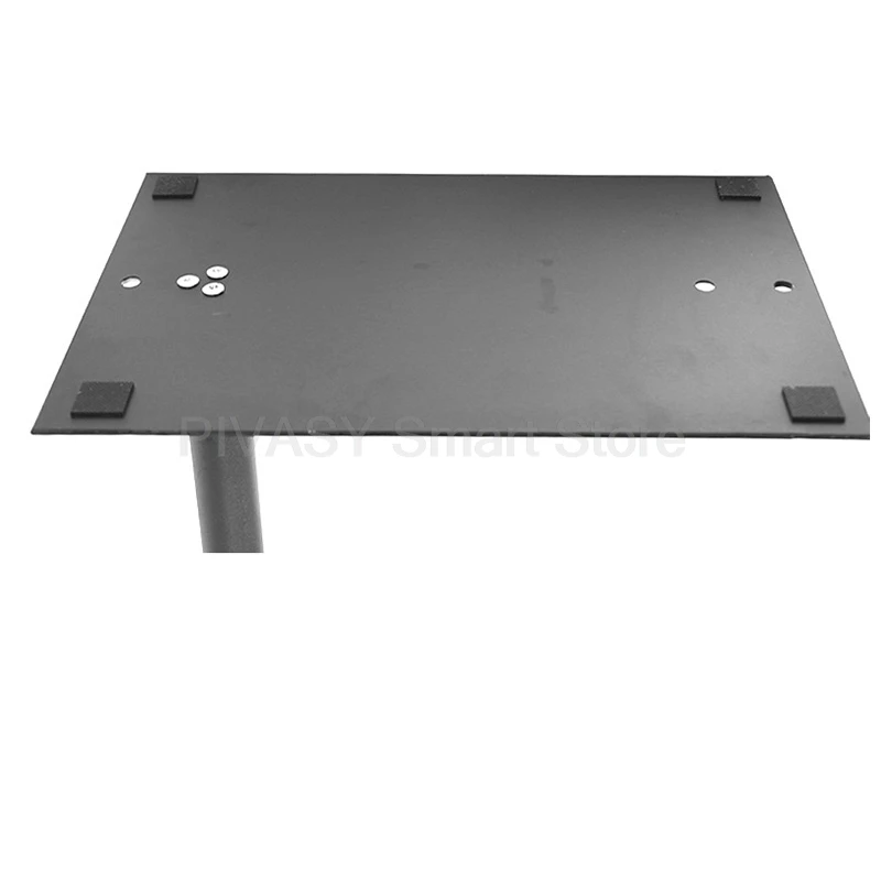 フロアテレビスタンド 隠しベース 高さ調節可能 17-43インチスクリーン用 3段階の高さ傾斜調整 高耐久スチールディスプレイ