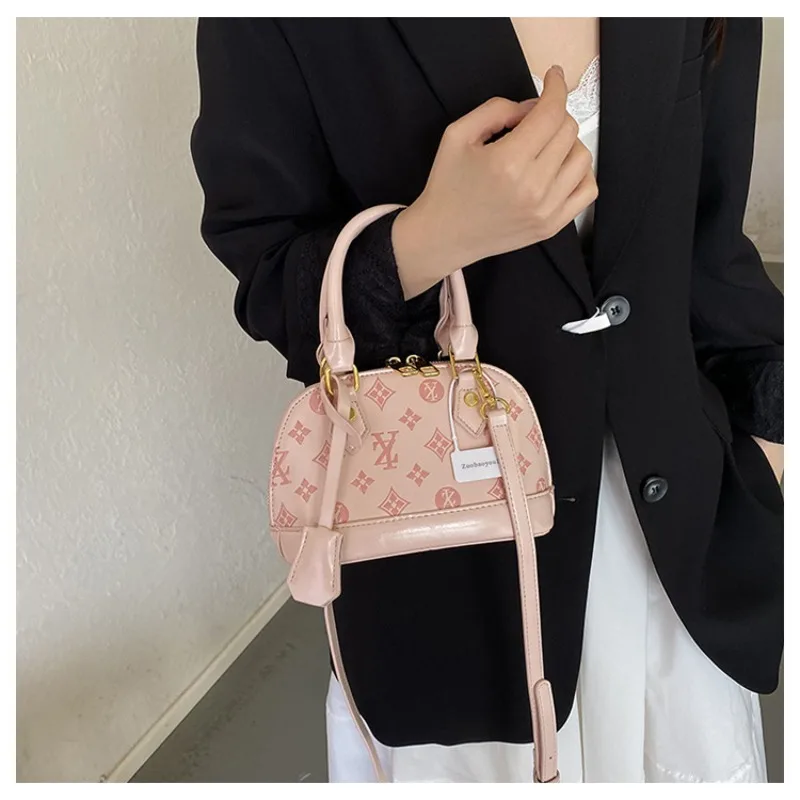 

New shell bag, fashionable letter women's bag, high-end texture crossbody bag, single shoulder western-style bag