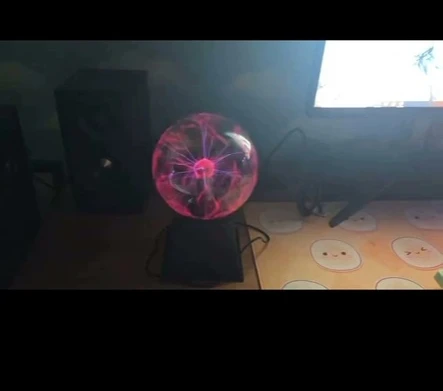For 6-Inch Ion Ball Glow Ball Simulates Coil Red Light Blue Light 15 Cm Glass Diameter Lightning Ball