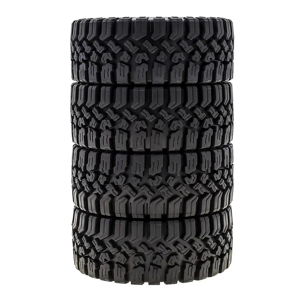 4pcs 1.9 Inch Rubber Tyre 120*48mm For 1/10 Rc Crawler Car Traxxas Trx4 Axial Scx10 Wraith Scx10 Yikong Rgt Wrangler 1.9 Wheel