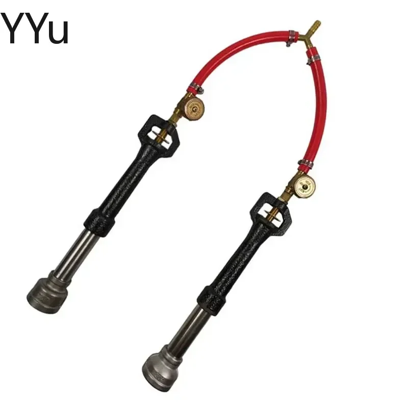 for Propane Double Tube Burner Hose Diverter Melting Furnace Tools for Gold Silver Copper Smelting Casting Jewelry Making