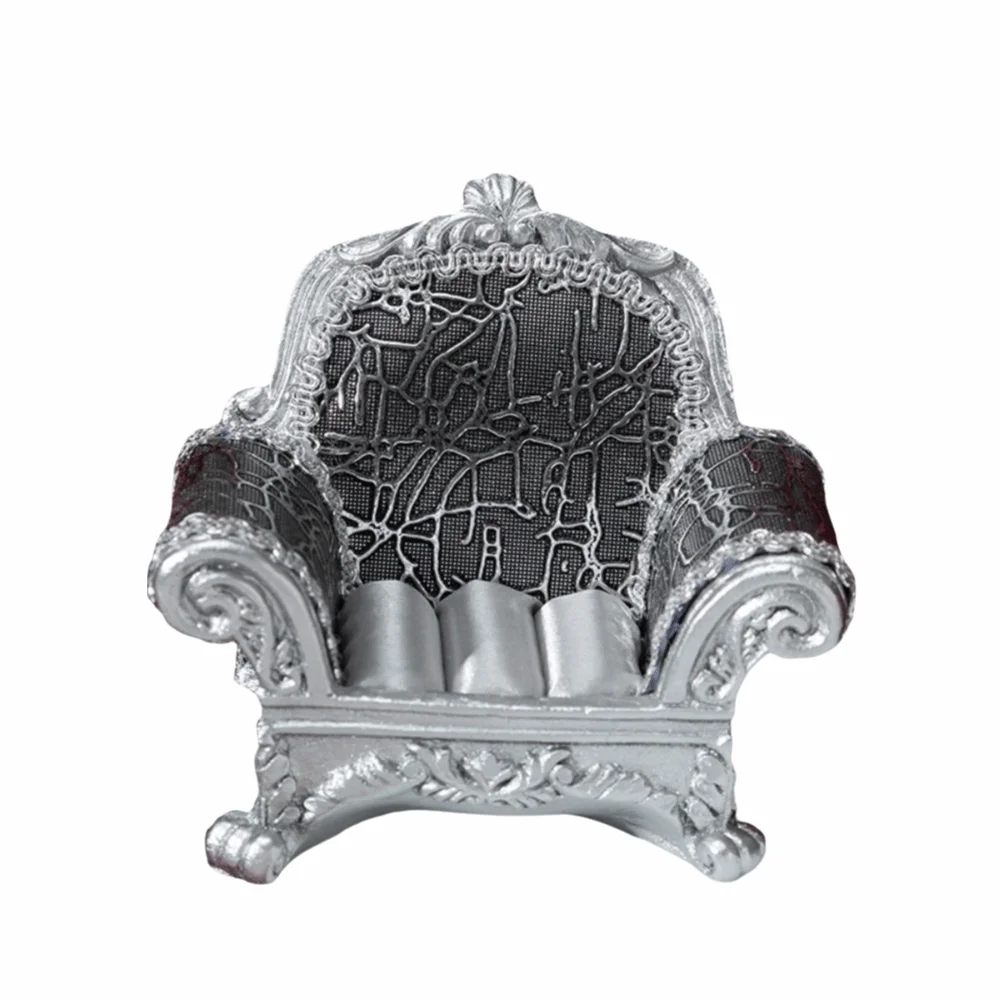 Luxury Sofa Model Ring Storage Box Decorative Creative Furniture Model Portable European Organizer for Rings Home Decor