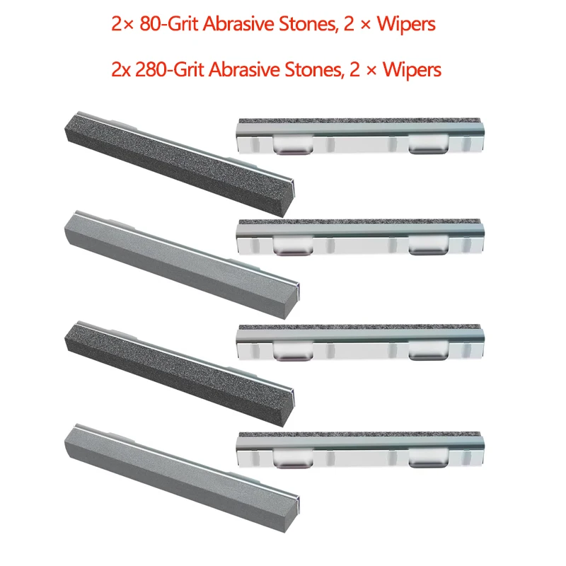 (80-Grit or 280-Grit) Stone & Wiper Sets 15500 or 15520, Honing Kit for Lisle 15000 Cylinder Hone & Glaze Removal & Final Finish