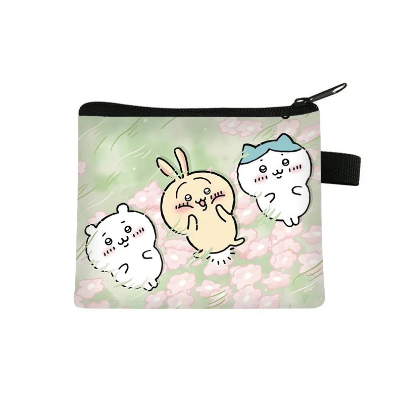 Nueva cartera Kawaii Hachiware Chiikawa Usagi, monedero, bolsa para estudiantes de escuela primaria, bonita bolsa de almacenamiento de moda de gran capacidad, regalo