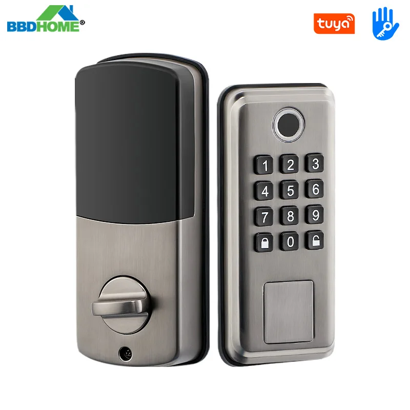 BBDHOME Smart Lock Fingerprint Unlock Bedroom Door TTlock App Deadbolt Digital Electronic Keypad For Front Door High Security