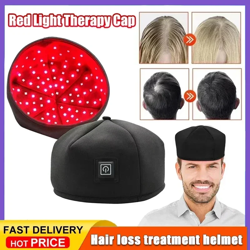 

Red Light 2025 New Therapy Cap Laser 660nm 830nm Red Near Infrared Hair Regrowth Hat Hair Loss Treatment Helmet Scalp Massager