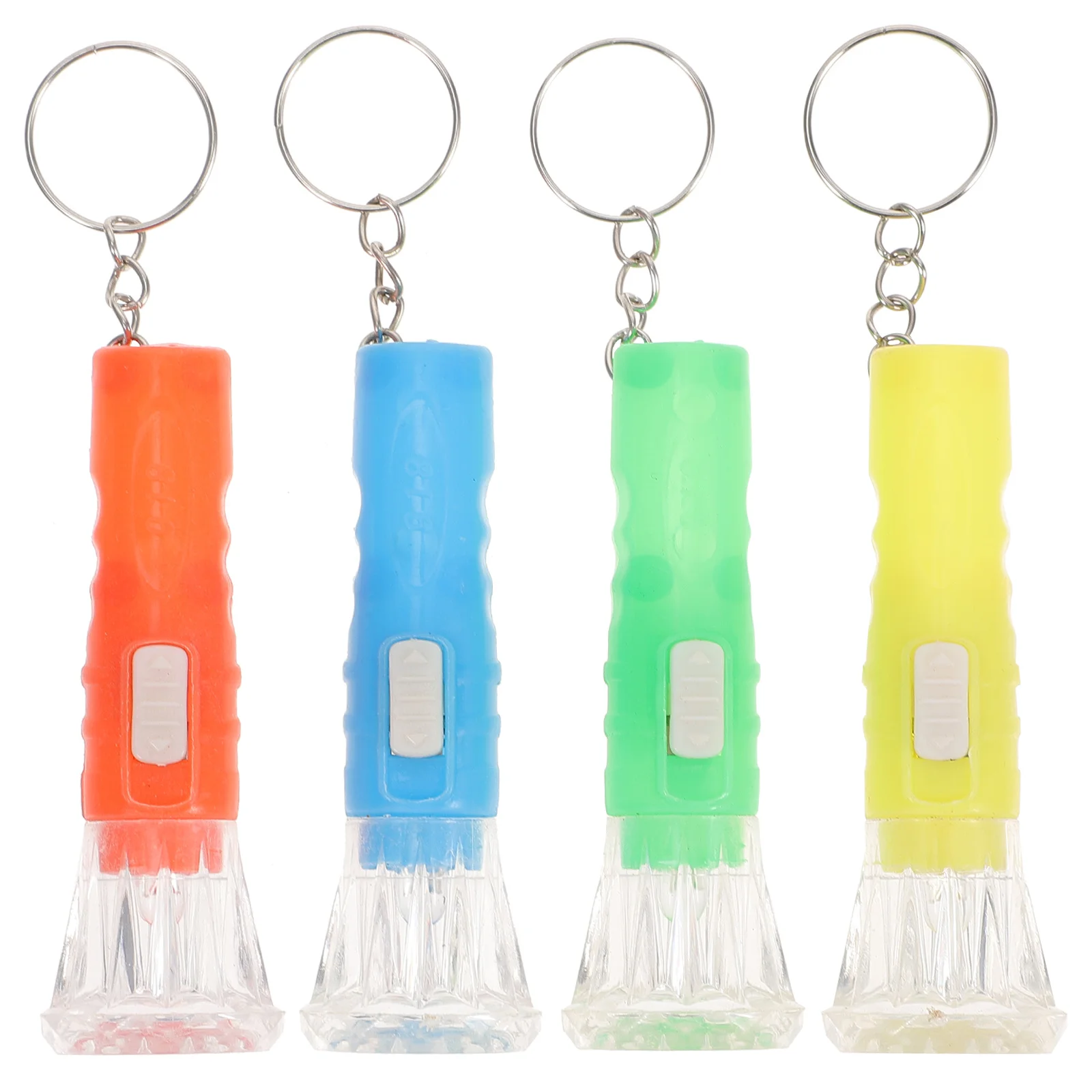 DECOMELODY 10 szt. Akumulatorowe lampki LED na breloczek Mini latarka zawieszka Latarka do namiotu Małe światło do użytku na zewnątrz i w barach