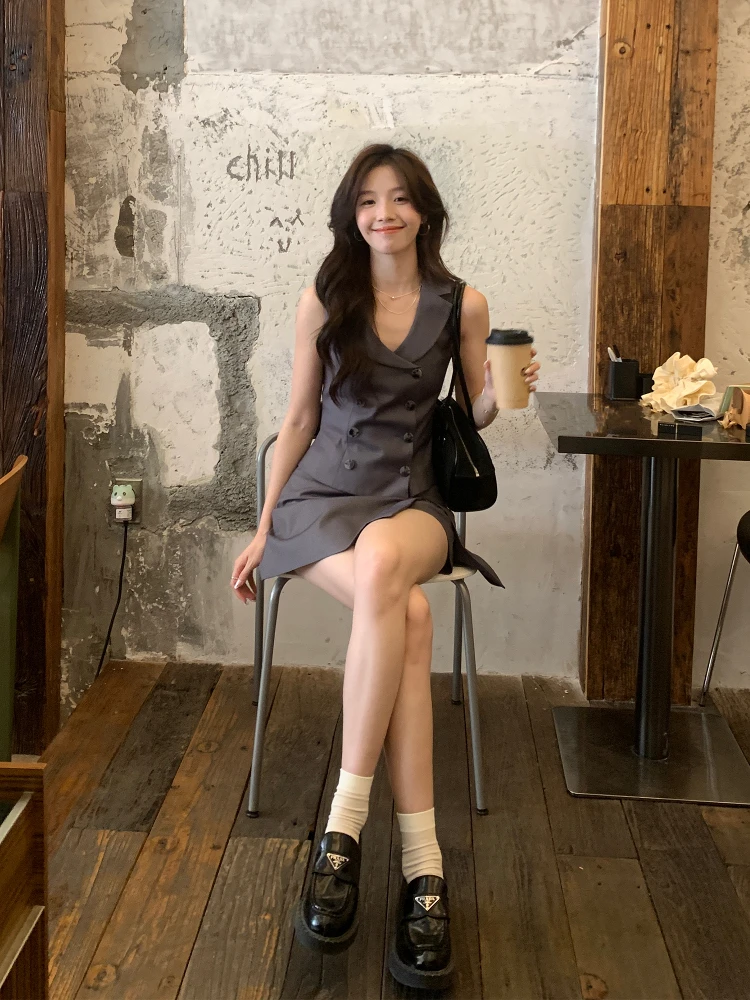 

Комплект из двух предметов Ele с V-образным вырезом, женские весенне-летние облегающие брюки-русалка на пуговицах, повседневные брюки Faion