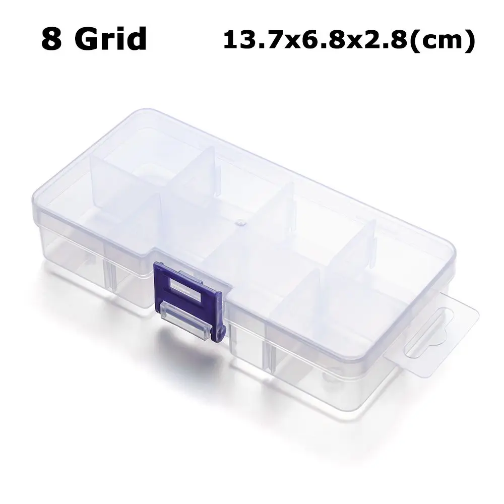

Packing Boxes Plastic Organizer Case Transparent Storage Box Small Items Sundries Jewelry Beads Container Fishing Tools Box