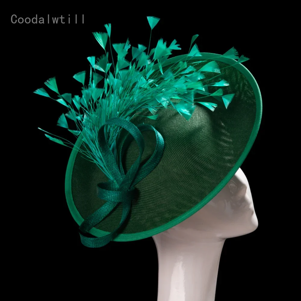 

Wedding Fascinator Hats For Women And Church Headpiece Party Derby Pillbox Cap Fancy Feather Headpiece With Headband Race Hat