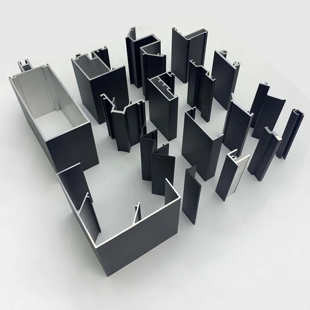 تخصيص إطار جدران الستائر والإكسسوارات والأجزاء ملف تعريف الألومنيوم ملف الكسوة #3