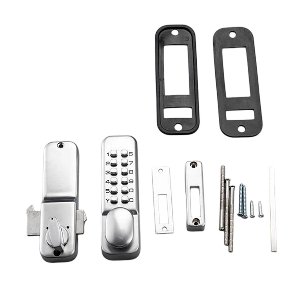 

Mechanical Combination Lock Waterproof No Power Required For Sliding Doors Wooden Aluminum Wrought Iron Door Compatibility