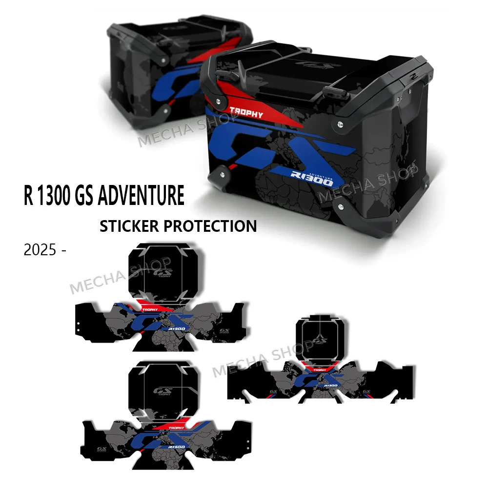 For R1300GSA R 1300 GS ADV 2025 2026 2024 Suitcase Stickers Protection Kit Luggage Decal