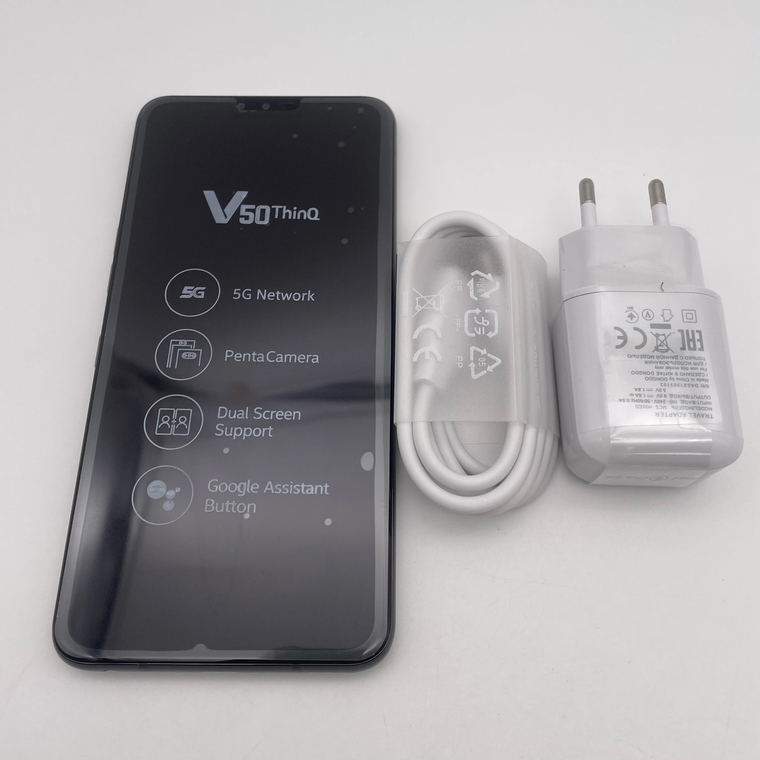 مفتوح الأصلي LG V50 ThinQ 5G V500N/V450VM بصمة واي فاي 6.4 بوصة 16MP أندرويد 9.0