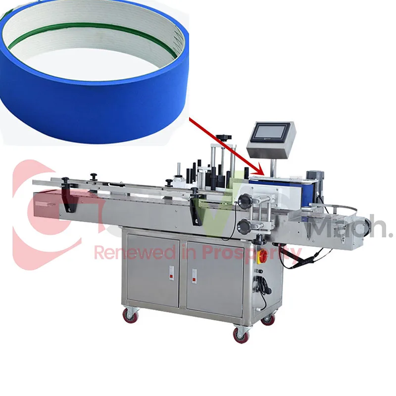 Customized Sponge Belt / Blue Cloth For Labeling Machine MT-200 With Guide Bar Round Bottle Labeler Spare Parts