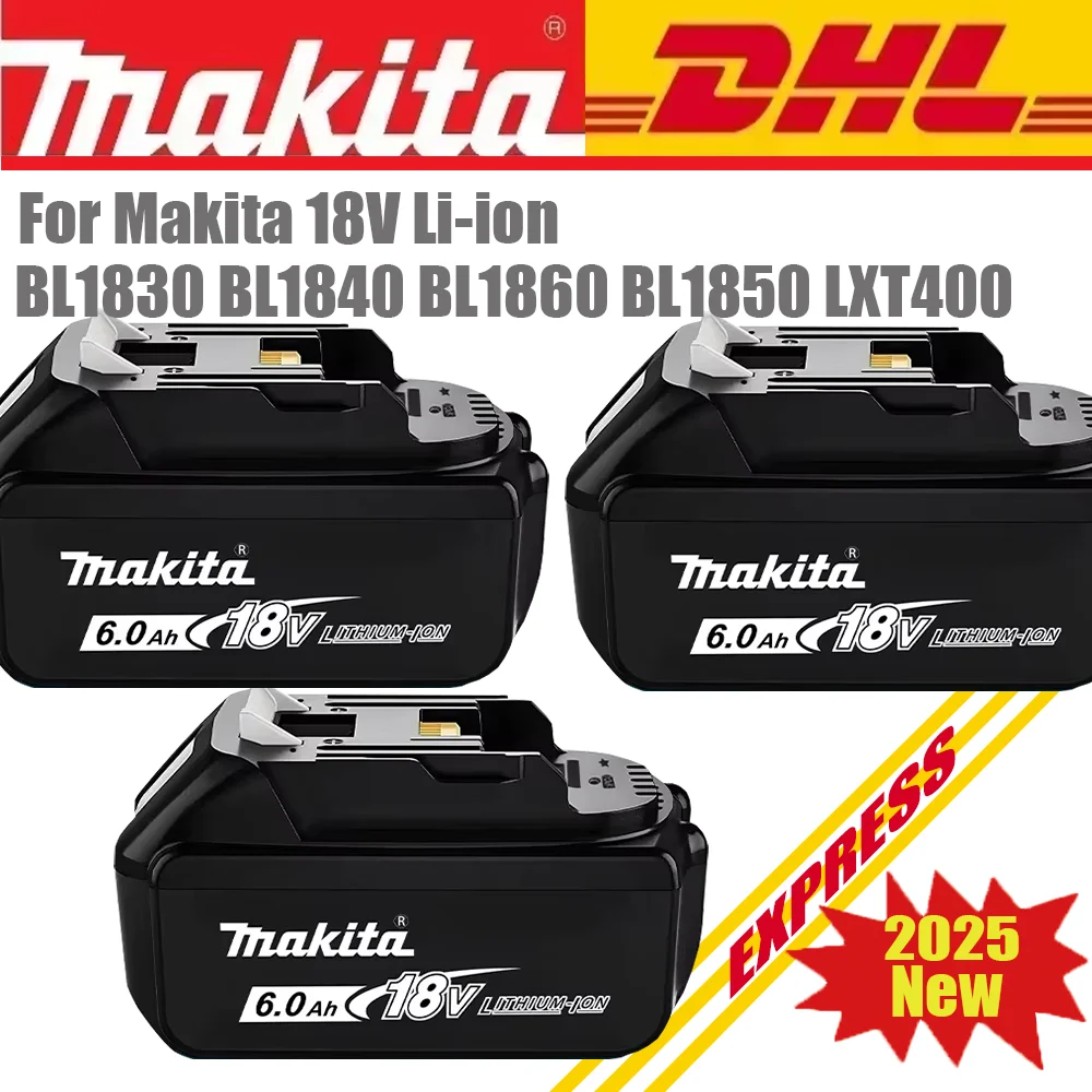 

Origina 18V For Makita Rechargeable Power Tool Portable battery, Replaceable LED Lithium-ion, 6Ah 18V LXT BL1860B BL1860 BL1850