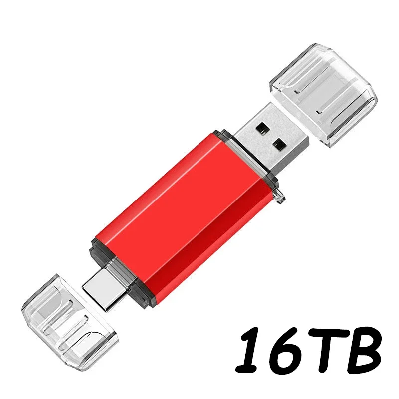 Nowy dysk USB 2 w 1 OTG 3.0 Type C o pojemności 16TB, 8TB, 4TB, 2TB Pendrive do iPhone'a, Samsunga, Huawei, Xiaomi, Androida, laptopa, pamięć USB — 2