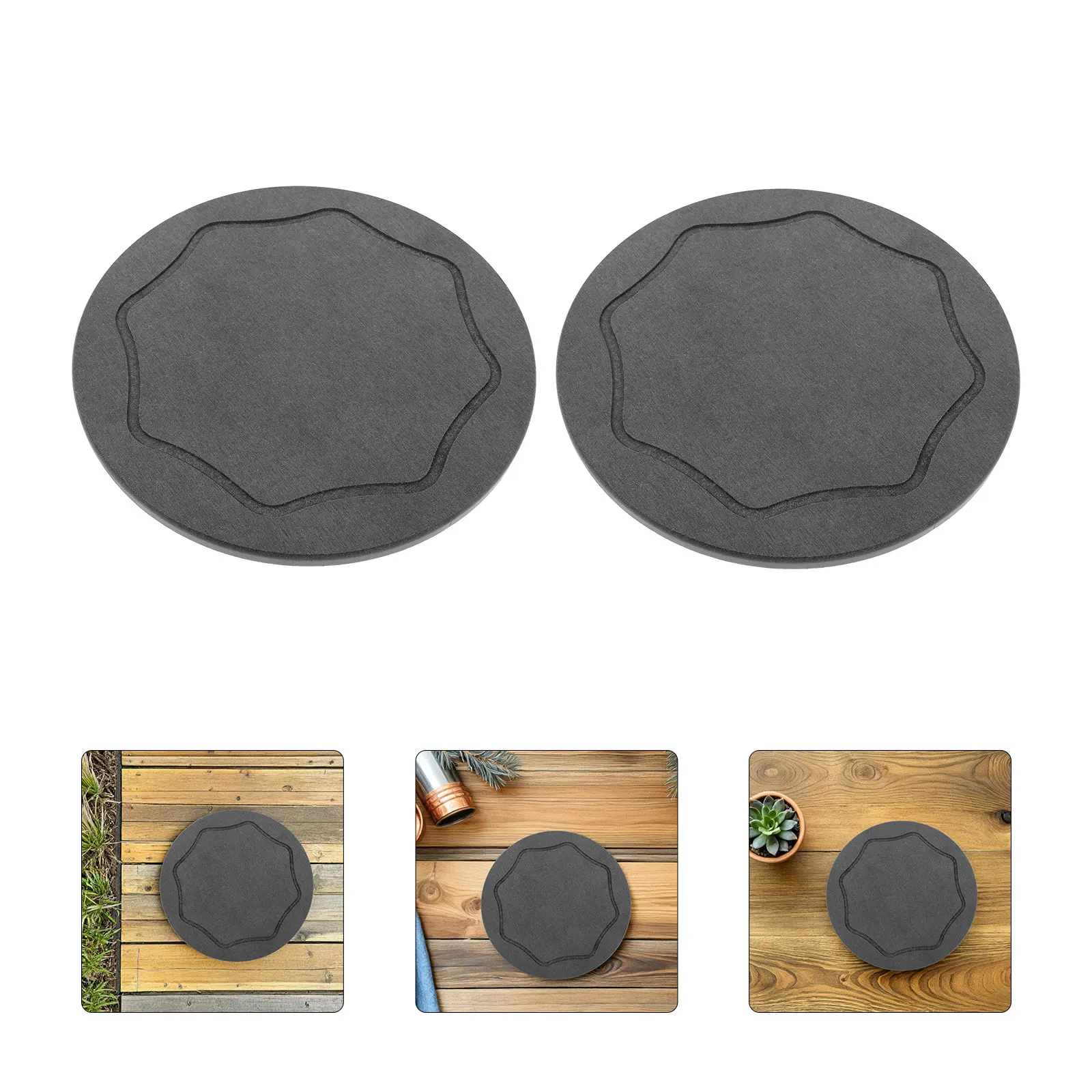 

2Pcs Diatomaceous Earth Planter Saucer Quick Absorbing Tray Indoor Flower Pot Drip Water Catcher Quick Dry Plant Tray