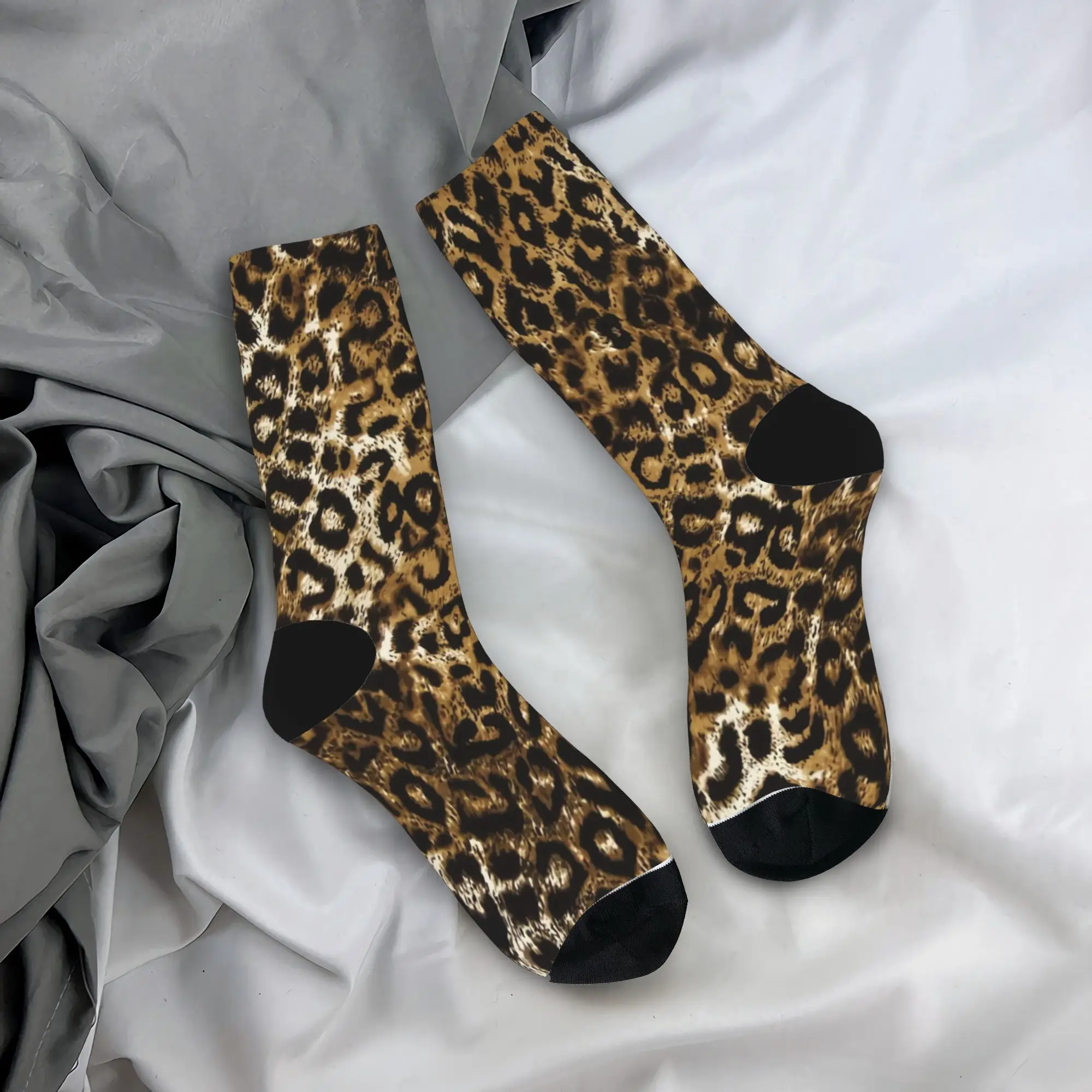 

Женские и мужские носки: классические, с леопардовым принтом, элегантные, высококачественные, для активного отдыха, нескользящие, с принтом, для весны