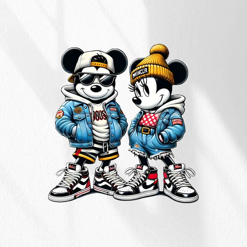 

Mickey Creative Waterproof Anime Car Decal for Full Electric Car and Front Bumper Appearance Decor Sticker & Scratch Cover Gift