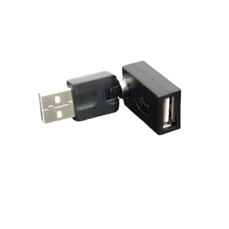 Torsion Angle USB Adapter Converter, macho para fêmea Bending Interface, 360 graus de rotação livre, flexível