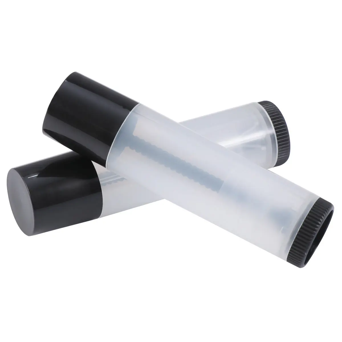 20Pcs Empty Transparent Lip Balm Tubes Plastic DIY Containers for Lip Gloss Reusable Lightweight Travel Essential Kit