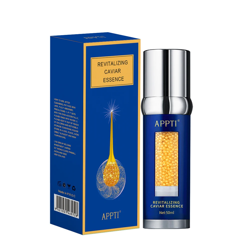 

APPTI 50ml Hyaluronic Acid Serum 24k Gold Caviar Face Moisturizing Solution Whitening Anti Aging Anti Wrinkle Facial Essence