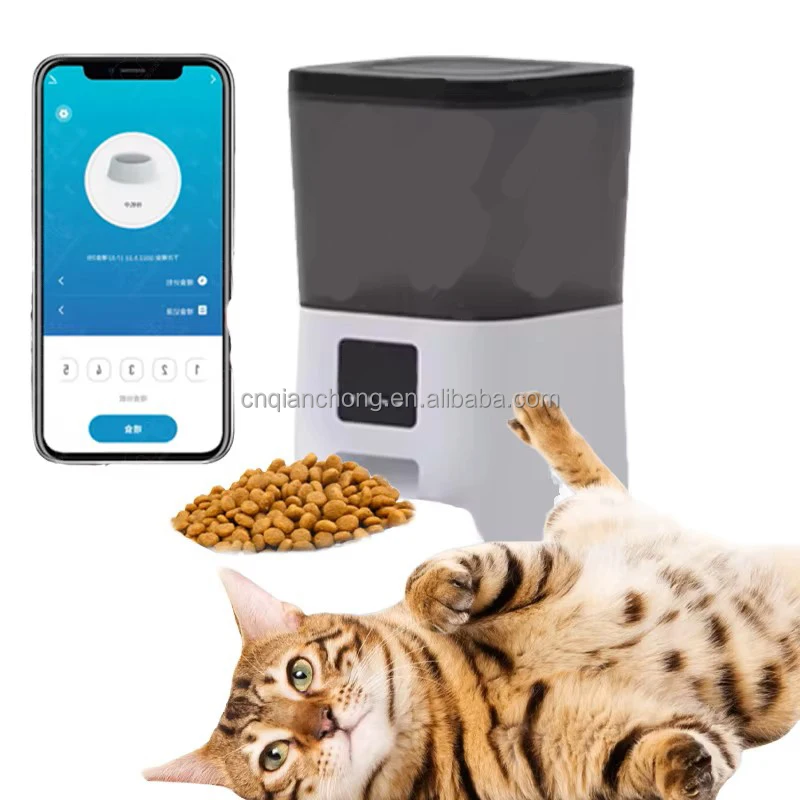 

STLF Smart 5G Wi-Fi таймер кормушки и кормушки для домашних животных двойной контейнер автоматическая кормушка для домашних животных для собак и кошек