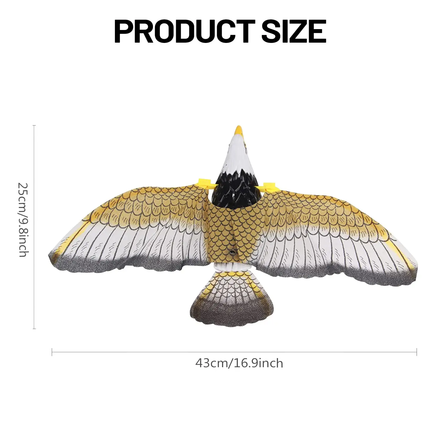 Bird Repellent Hanging Eagle Hawk Scarer Deterrent Repellent Hunting Garden Decoy Repellent Pest Protection Plants Garden Decor