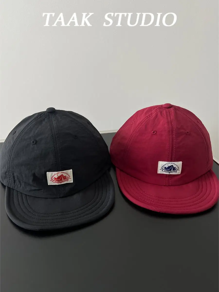 Outdoor quick-drying cloth baseball cap summer sunscreen sunshade breathable short edge tooling cap men