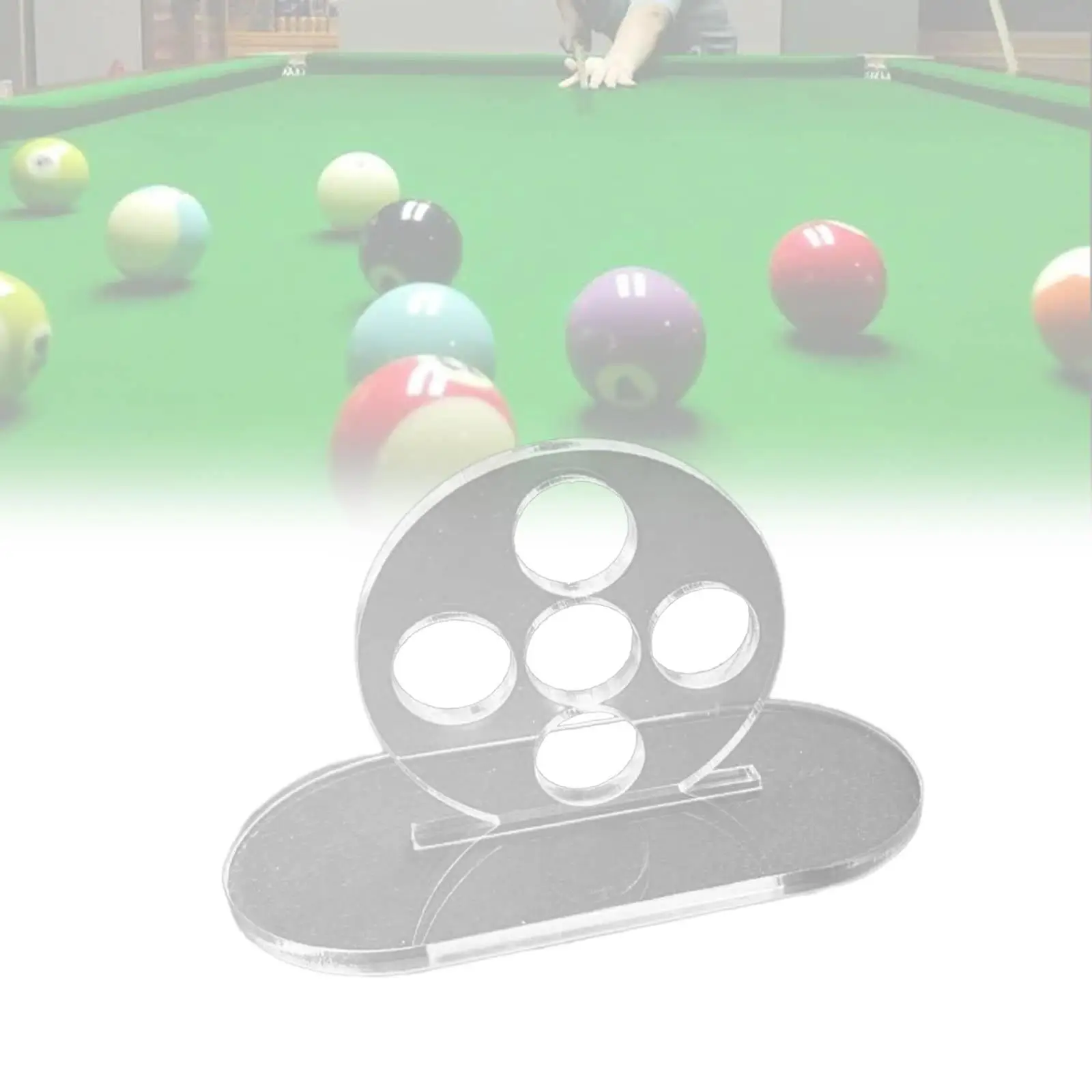 Portable Billiard Rod Trainer Acrylic 5 Holes Stroke Exerciser Aiming Helper for Billiards Training Supplies