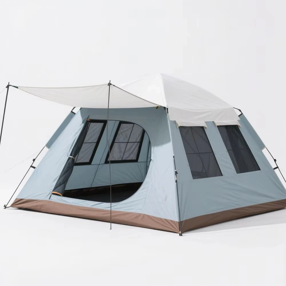 

STLF Luxury Automatic Double-Deck Outdoor Camping Tent Waterproof One Bedroom Design Specifically for 2-3 People for Hiking