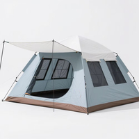 STLF Luxury Automatic Double-Deck Outdoor Camping Tent Waterproof One Bedroom Design Specifically for 2-3 People for Hiking