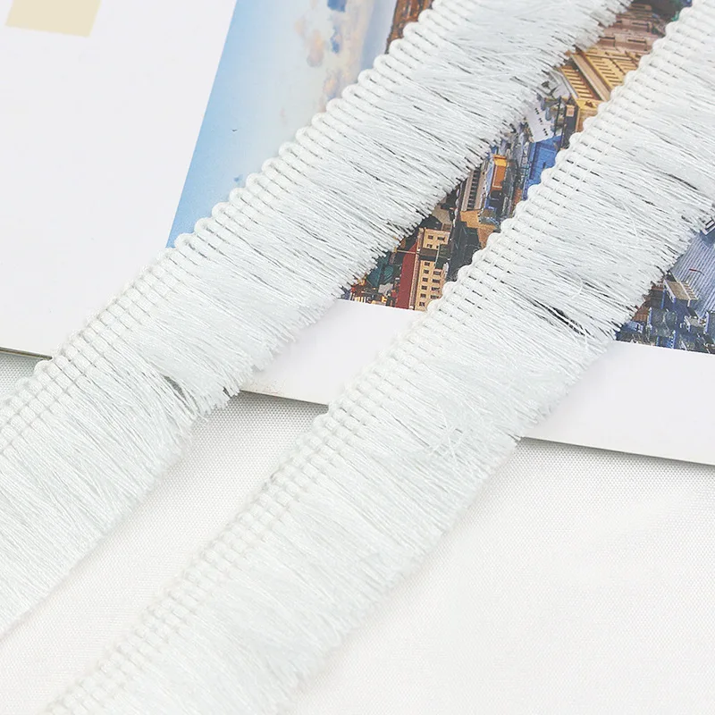 

2.5cm Wide Colorful Polyester Tassel Fringe Lace Trim for Earrings, Clothing,Pillow Decorations, Sewing & Craft Supplies 27 Yard