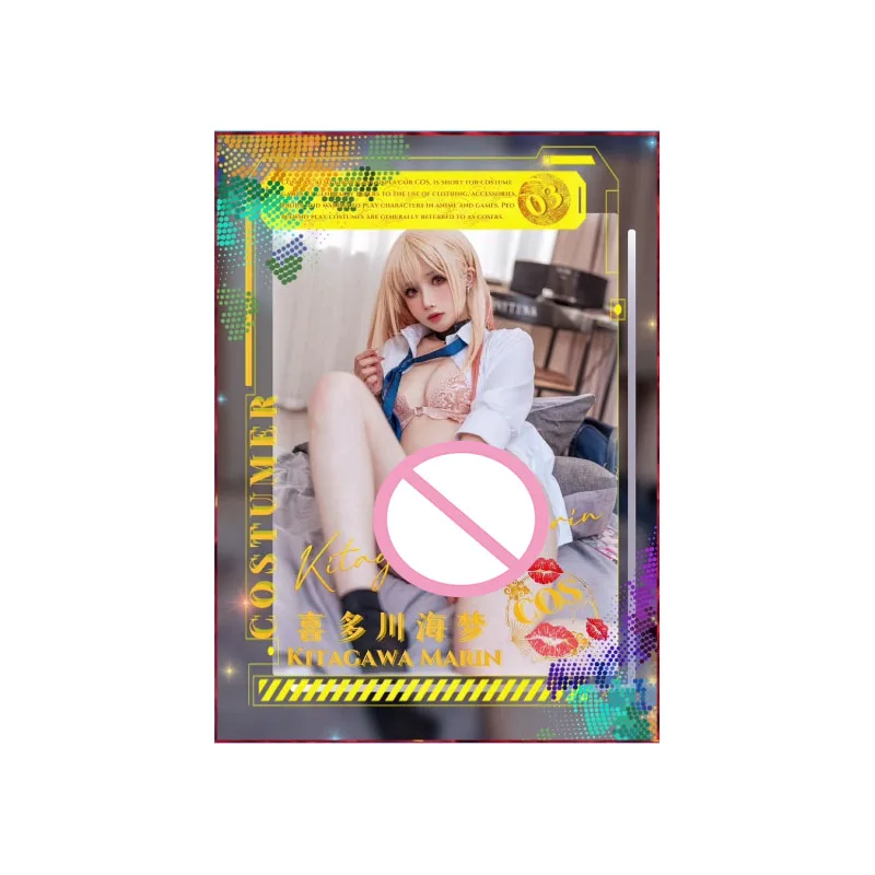 Goddess Card cos Kitagawa Marin Ram Rem คอลเลกชันเกมอะนิเมะ bronzing การ์ดแฟลชการ์ดเกมกระดานการ์ตูนของเล่นของขวัญคริสต์มาส