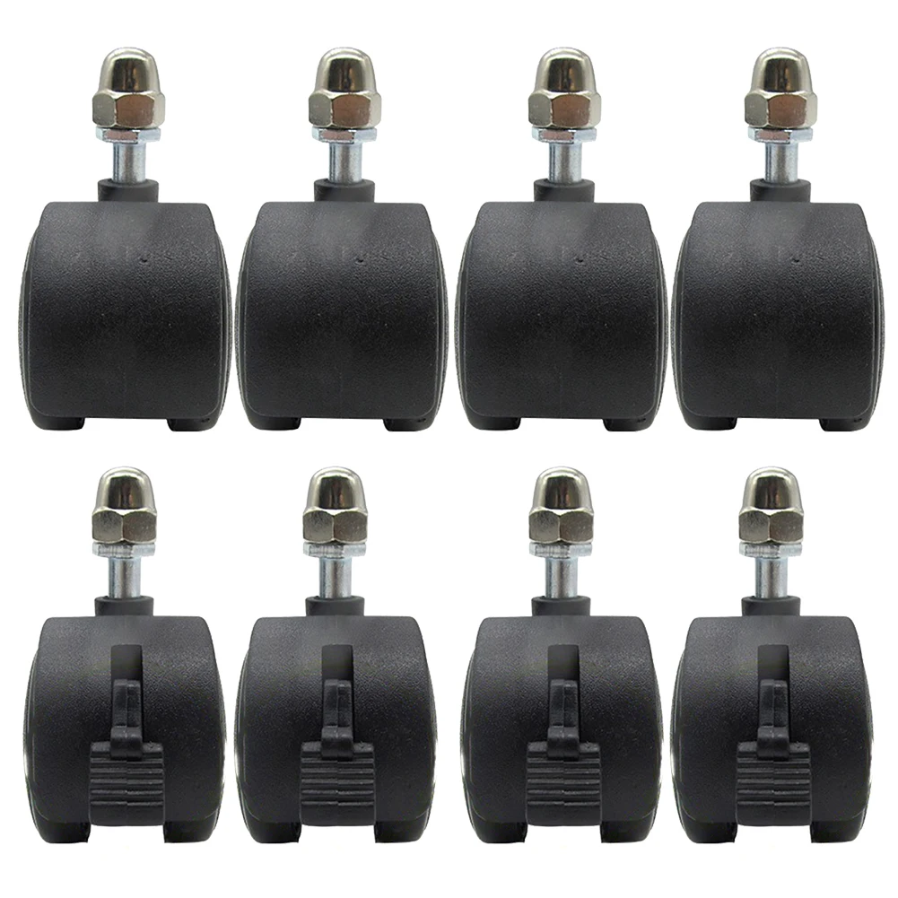 4PCS Casters Heater Wheels Electric Oil Heater Threaded Stem Rotatable Caster Furniture Swivel Caster Platform Trolley Accessory