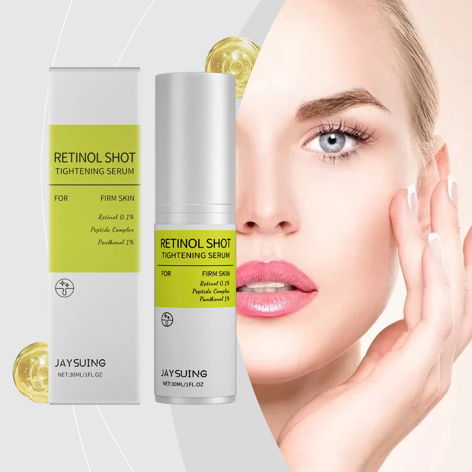 

Retinol Firming Serum Anti-Wrinkle Shrink Pores Reduce Redness Sensitivity Brighten Skin Relieve Dryness Nourishing Face Essence