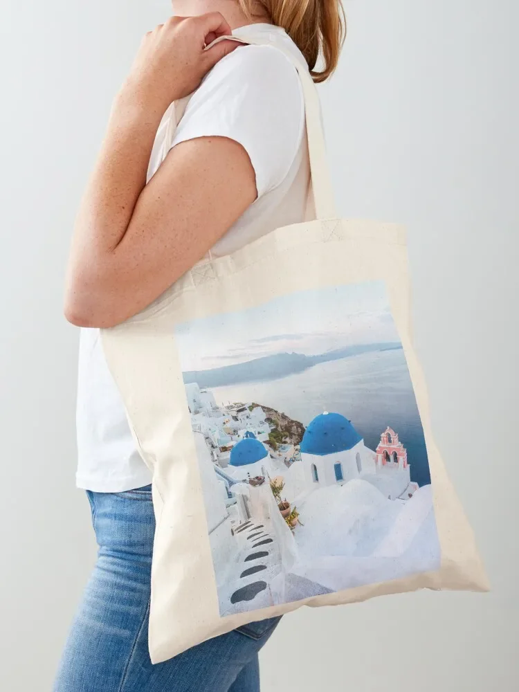 

Beautiful Santorini, Greece Ocean Views Tote Bag hand bag ladies shopping cart bags Women's shopper bag great