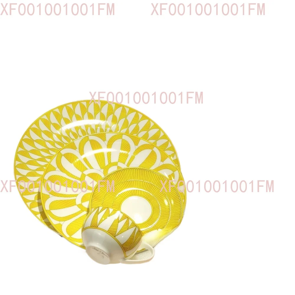 

Simple & Elegant Ceramic Teapot Set - Creative Household Western Tableware with Western Plates