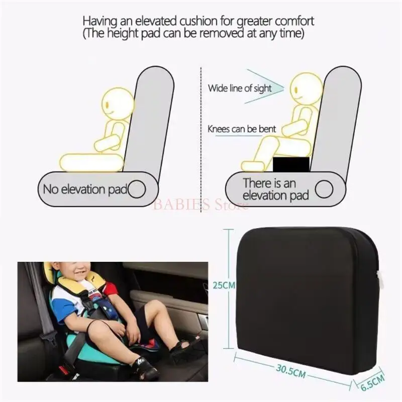 Small Baby Travel Seats Cushions with Secure Belt Toddler Car Seats Pad Adjustable Baby Car Seatbelt Protector for Kids