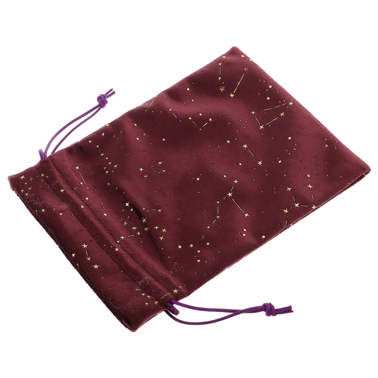 

Flocking Cloth Drawstring Bag Nordic Starlit Sky Card Jewelry Coin Storage Pouch Portable Travel Small Flocking Drawstring Bag