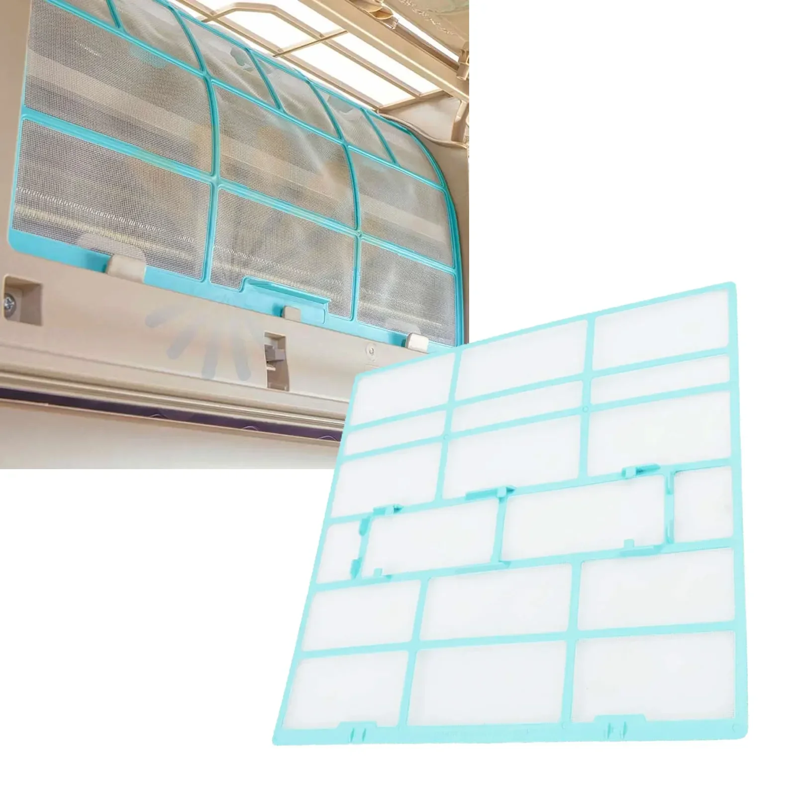 1pc Filter Mesh Filter Cover 30*29/29.7*28/37.7*29.4/37.5*33cm Dust Net For Midea Air Conditioner For Indoor Hanging Conditioner