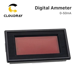 Cloudray 50mA LED Digital Ammeter DC 0-50mA  Analog Amp Panel Meter Current for CO2 Laser Engraving Cutting Machine