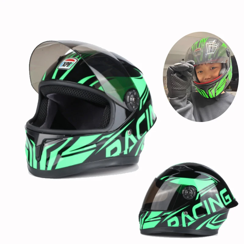 AliExpress Outdoor Sports Riding Adjustable Head Bicycle Motorcycle Helmets New Cute Children Helmet Safety Kid Full Face for Four Seasons