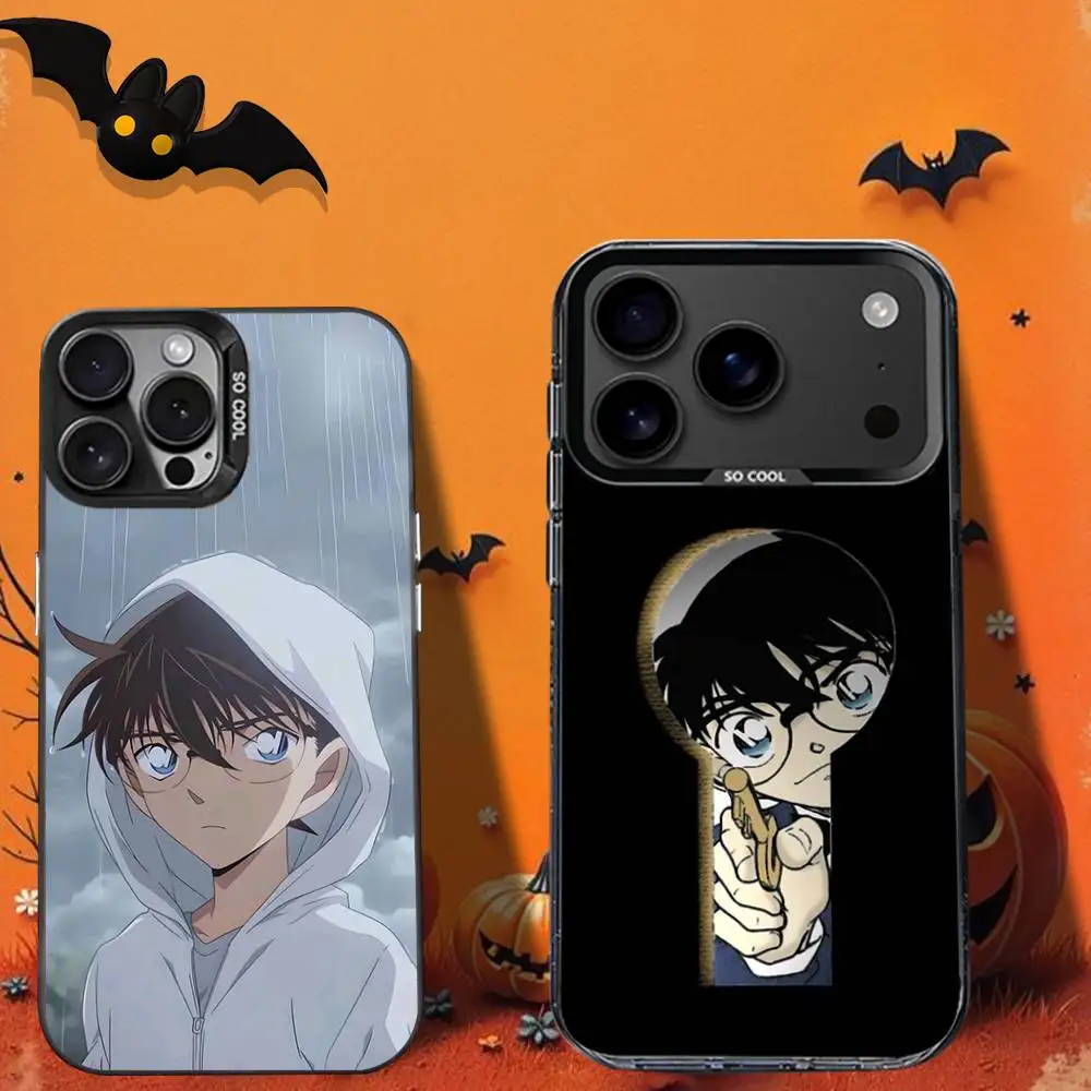 

Rigorous Detective C-ConanS Phone Case For iPhone 16,12,13,17,15,1,11,Mini,Pro,SE,XS,MAX,Black Matte Silicone Cover