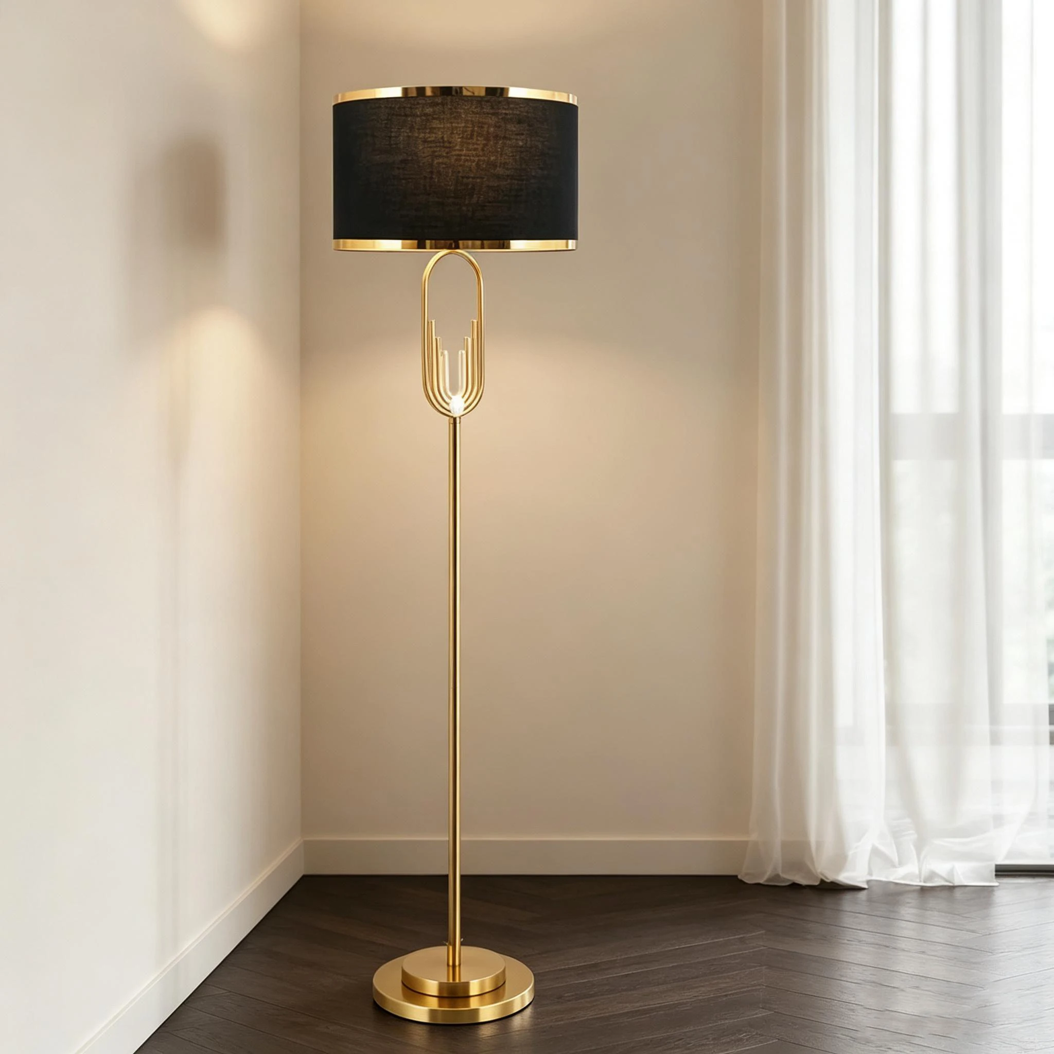 Nordic Metall Licht Luxus Stehlampe Post-Moderne Kreative Wohnzimmer Studie Stehlampe Nachttischlampe Modell Zimmer Dekorative Lampe