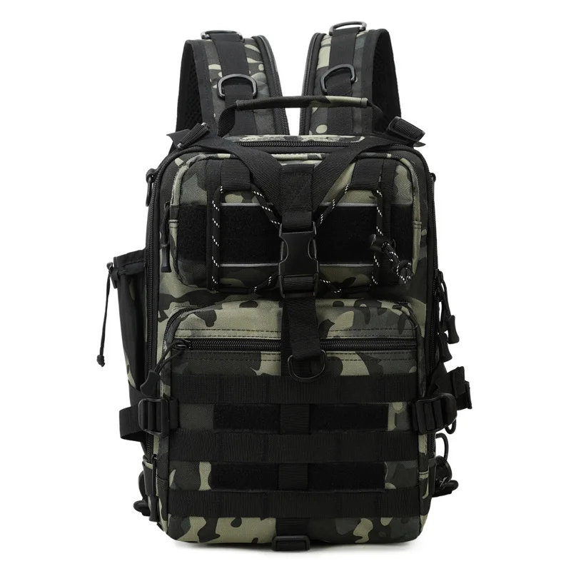 Amazon Camo Saddle Bag Tactical Bag Backpack Chest Bag Photography Bag Multi functional Crossbody Outdoor Travel Backpack