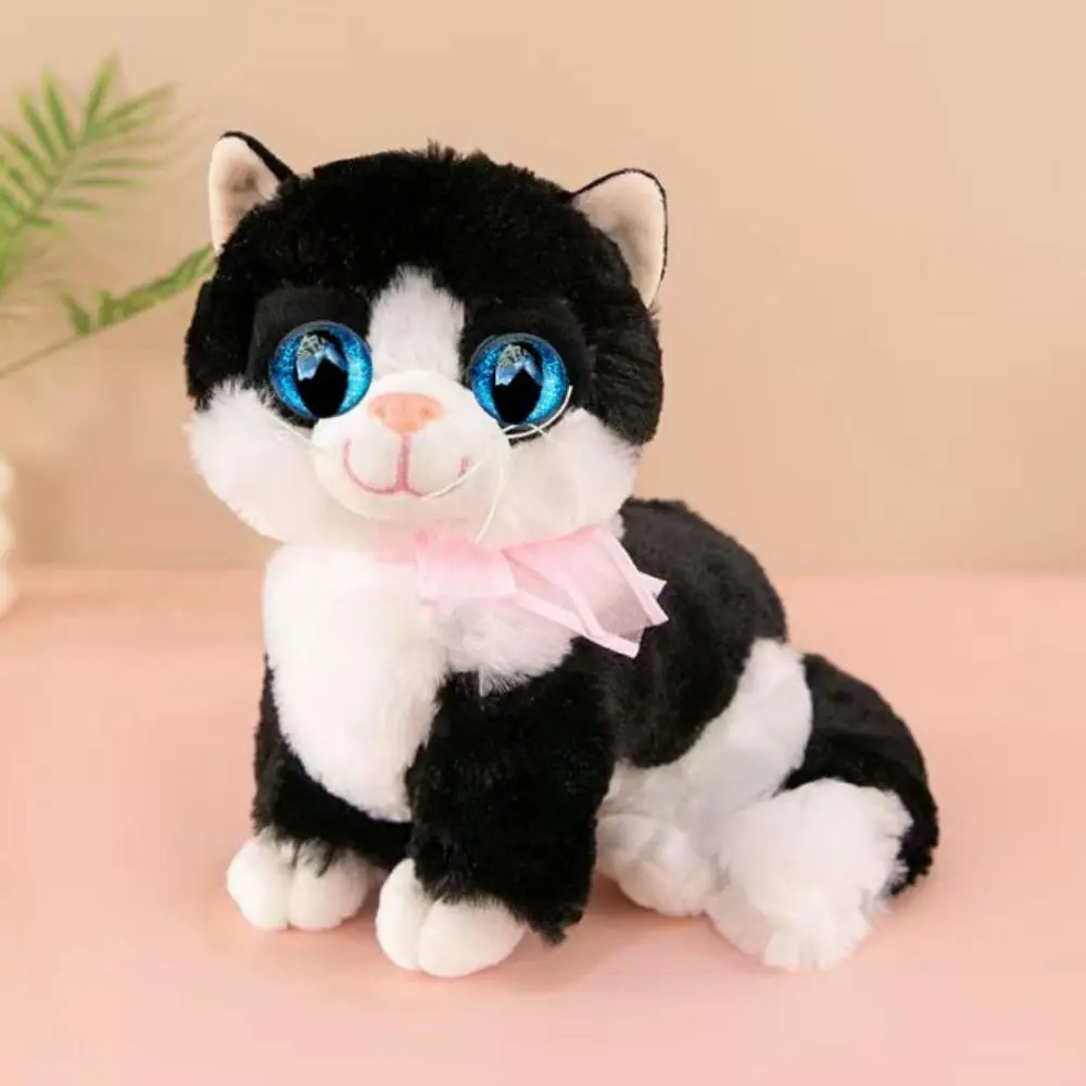 20pcs/set 18mm 3D Sparkling Crystal Cat's Eyes With Flash Pad Plastic Resin Safety Glitter Eyes Crafts Parts 8 Colors