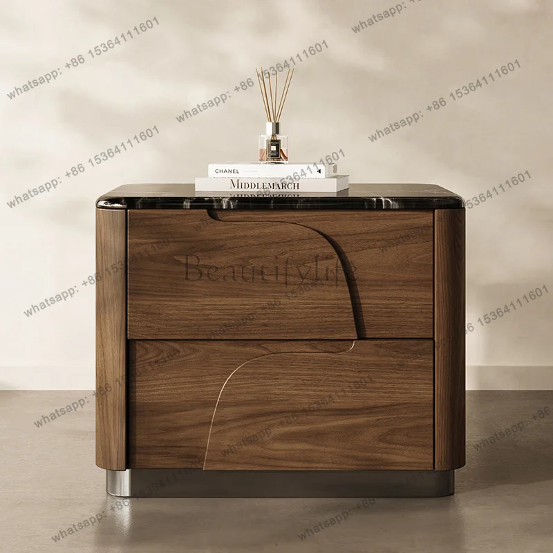 FGluxury Modern bedside table Delicacy Quality trendy Aesthetic night table Storage drawers mesitas de noche bedroom furniture